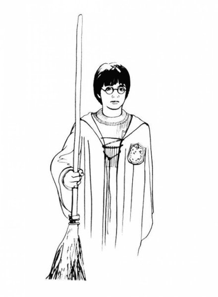 Раскраска герои Гарри Поттера