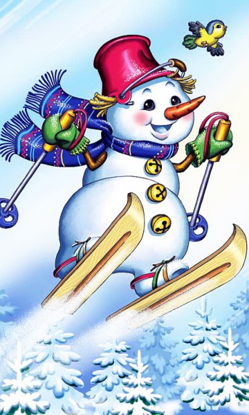 Снеговик спортсмен