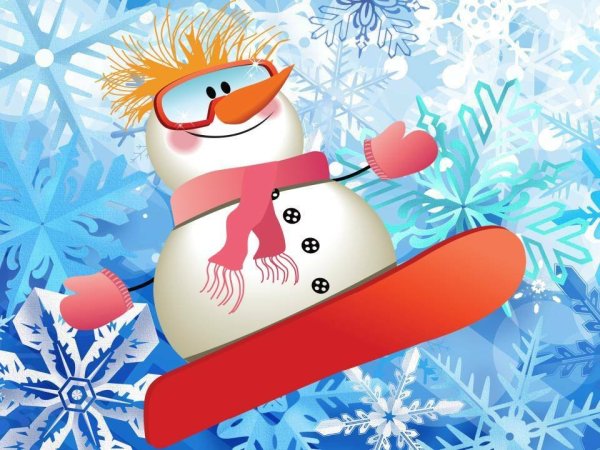 Снеговик спортсмен