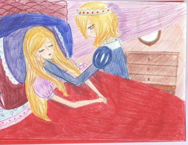 Иллюстрация к сказке спящая Царевна
