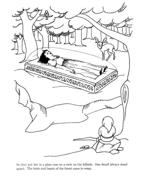 Рисунки спящая царевна в гробу