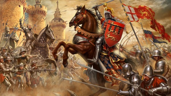 Рыцарь средневековья битва