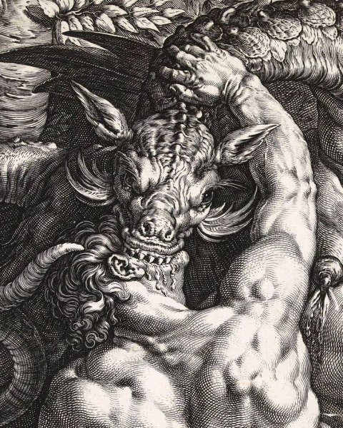 Хендрик Гольциус the Dragon devouring the Companions of Cadmus