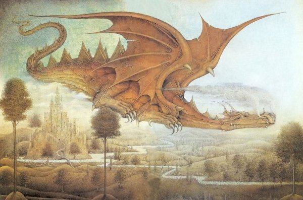Дракон в средневековой живописи
