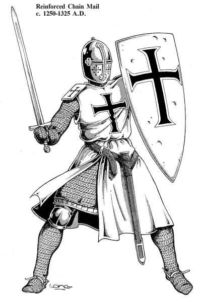 Рыцарь Тевтонского ордена рисунок