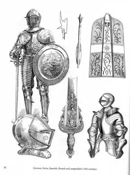 Рыцарские латы средневековья