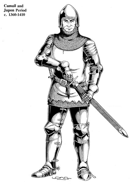 Средневековый рыцарь в кольчуге