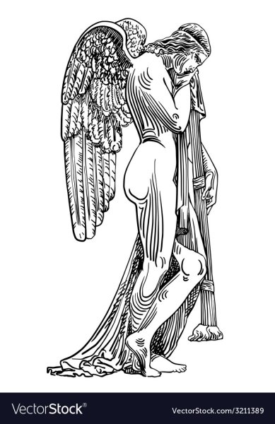 Скульптура ангела эскиз