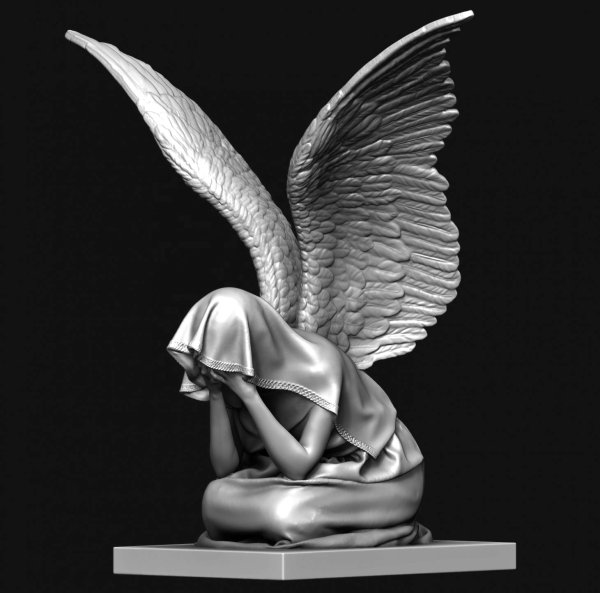 Фигура скорбящего ангела