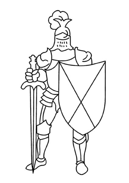 Рисунки статуя рыцаря