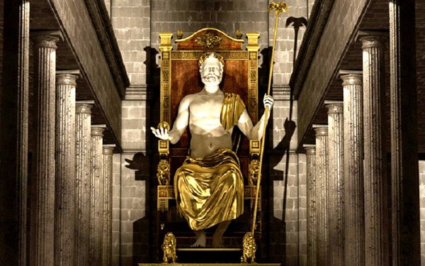 7 Чудес света статуя Зевса в Олимпии