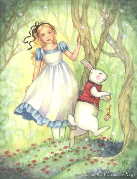 Иллюстрация к сказке Алиса в стране чудес рисунки