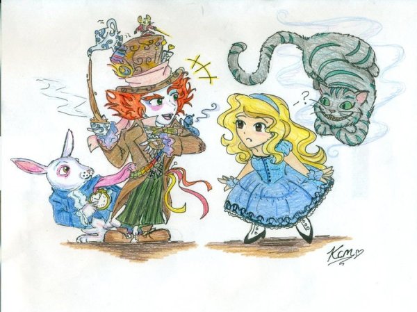 Рисунки из Алисы в стране чудес