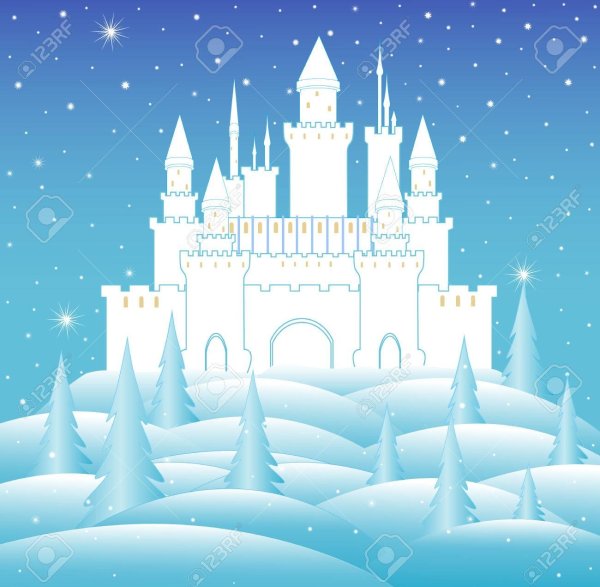 Замок снежной королевы картинки