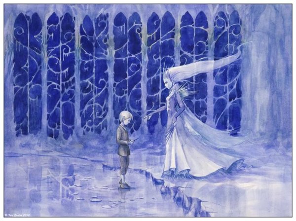 Рисунки сцена из снежной королевы