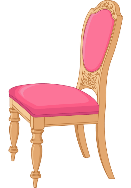 Розовое кресло вектор