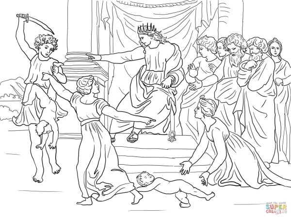 Рисунки суд царя соломона