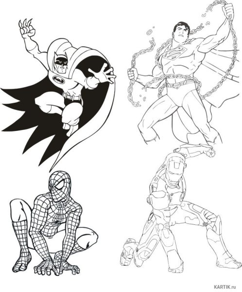 Рисование супергероев