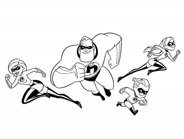 Рисунки суперсемейка герои