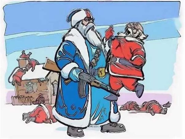 Санта карикатура