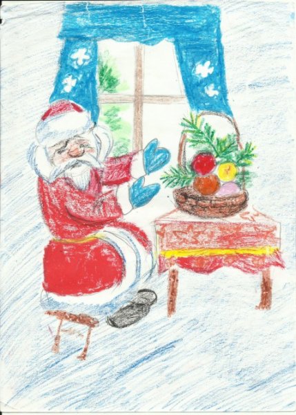 Рисунок на тему подарок деду Морозу
