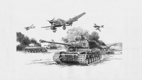 Прохоровское танковое сражение рисунки