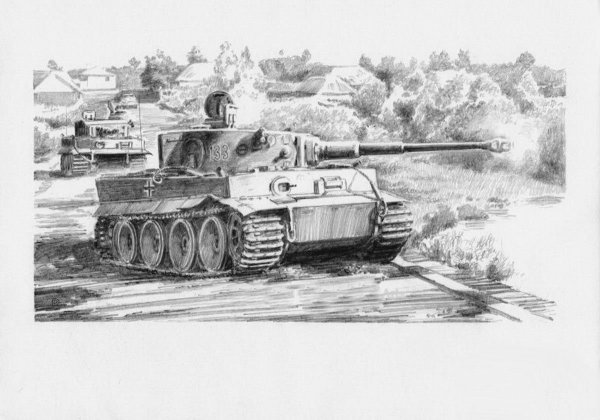 Рисунки танка с воинами