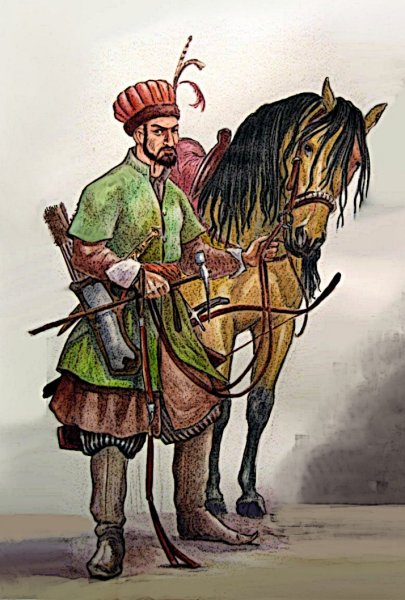 Крымско-татарский воин 17 века