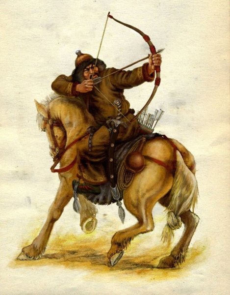 Монгольский конный лучник 13 века