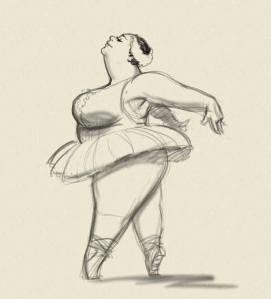 Балерина толстушка