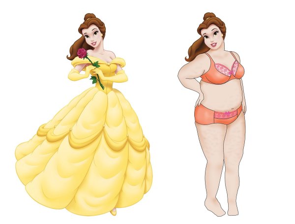 Рисунки толстая принцесса
