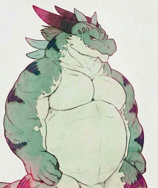 Fat furry дракон