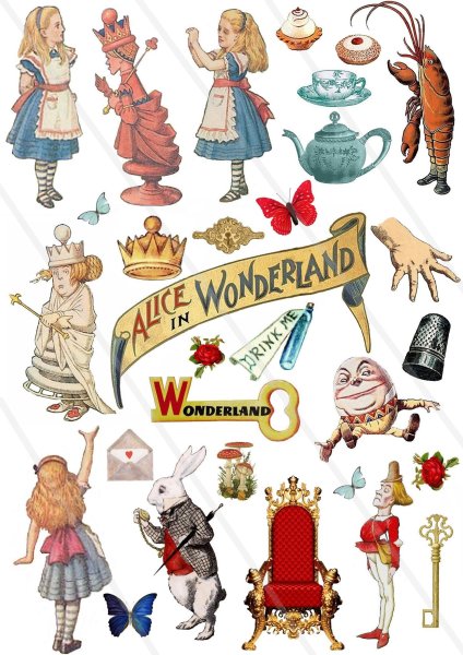 Алиса в стране чудес персонажи