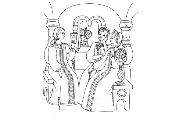 Сказка о царе Салтане 3 девицы под окном