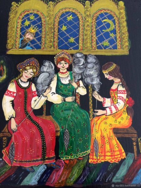 Сказка о царе Салтане три девицы