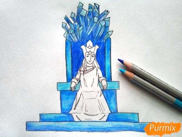 Снежная Королева карандашом