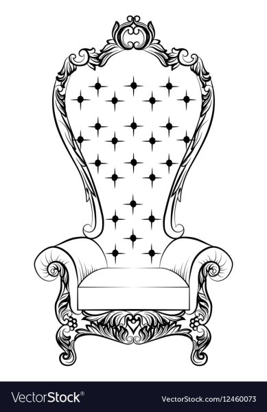 Нарисовать Королевское кресло