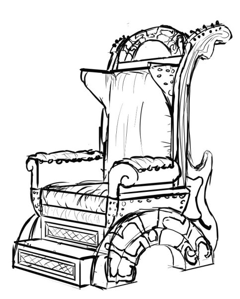 Рисунки трон царя