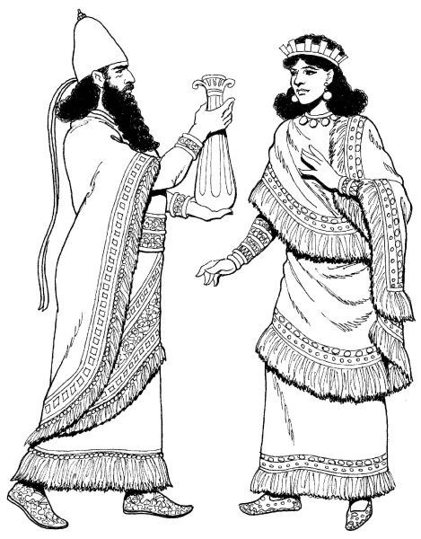 Мужской костюм древней Ассирии и Вавилона