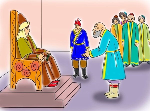 Сказка Мудрый старик и глупый царь Башкирская