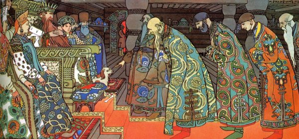 Иван Билибин иллюстрации к сказке о царе Салтане