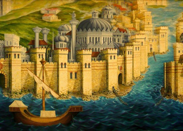Византийская Империя город Константинополь