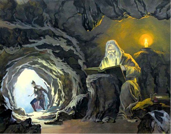 Руслан и Людмила Руслан в пещере