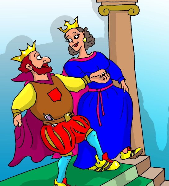 Рисунки царь и царица