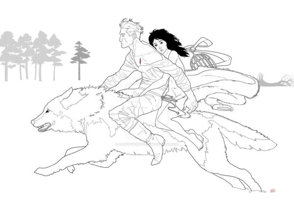 Рисунок из сказки Иван Царевич и серый волк