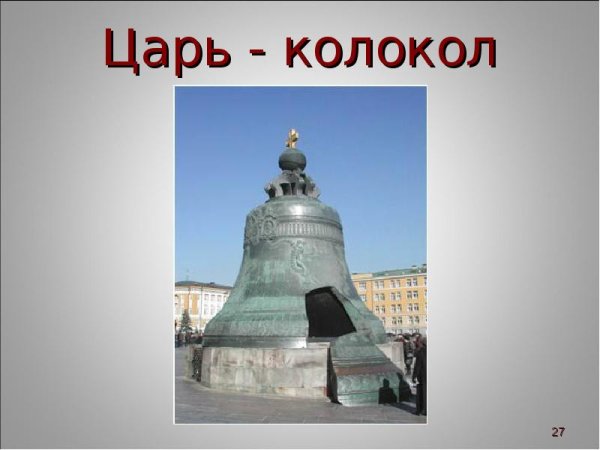 Царь-колокол Московский Кремль рисунок