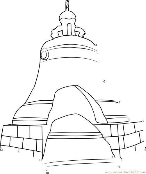 Нарисовать царь колокол в Москве