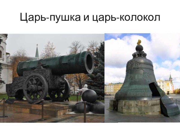 Москва царь пушка и царь колокол