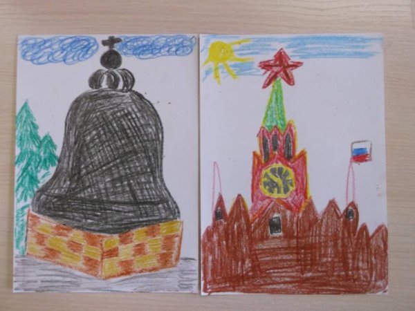 Рисование в старшей группе на тему Москва