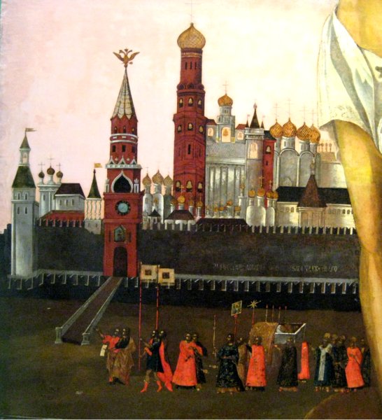 Спасская башня Кремля 16 век